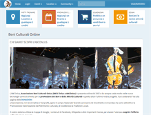 Tablet Screenshot of beniculturalionline.it